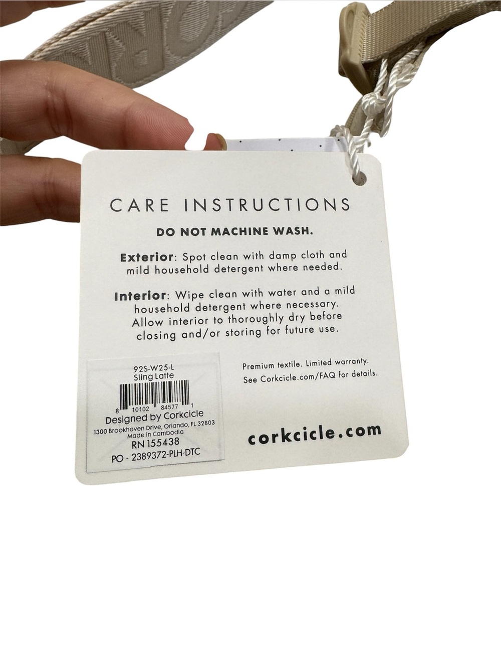 Corkcicle Cream Mini Crossbody Bag - Picture 4 of 11